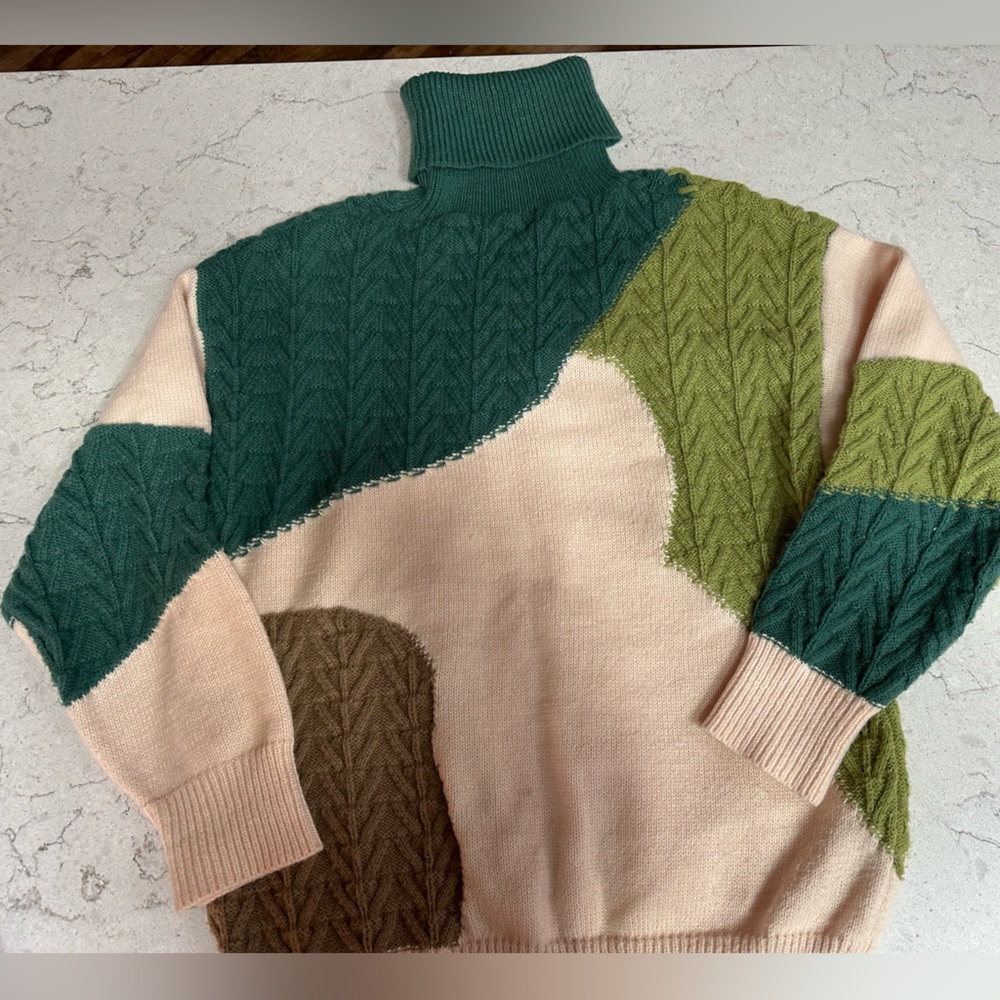 Aelfric Eden patchwork turtleneck. Super cozy! Size M/L